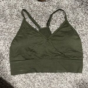 VS Pink sports bra. Green sz M/L